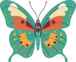 Butterfly Clipart-green butterfly with ...