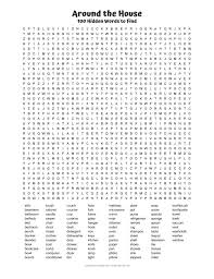 This is simply a list of the words that you need to find. 100 Word Word Search Pdf Free Printable Hard Word Search