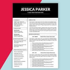 Editable Resume Template For Teachers Ms Word Docx Educator Resume