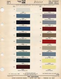 Auto Paint Codes 1965 Color Codes El Camino Central