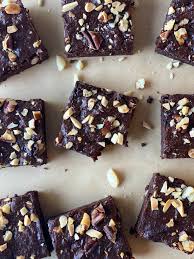 dark chocolate brownies with cacao and