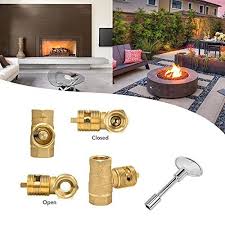 Straight Gas Key Valve Kit For Fire Pit