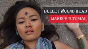 sfx makeup bullet wound head tutorial