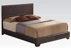 Ireland Brown Upholstered Bed Acme