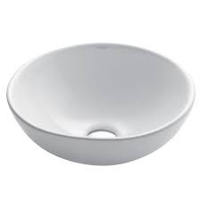 Round Vessel Ceramic Bathroom Sink