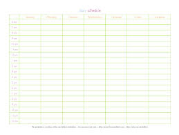 7 24 Hour Planner Bookletemplate Org Inside Day Calendar Template
