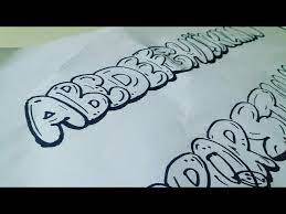 how to draw graffiti bubble letters a z