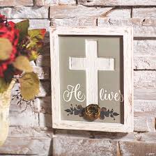 Religious Easter Cross Wall Sign