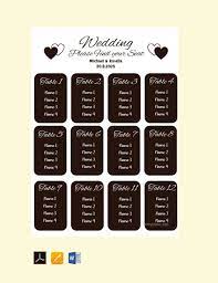 Free Wedding Seating Chart Template