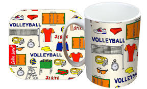 selina jayne volleyball mug and coaster