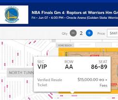 Banned Warriors Investors Game 4 Seats Were Listed For Sale