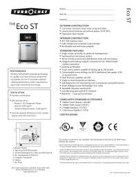the eco st turbochef pdf catalogs