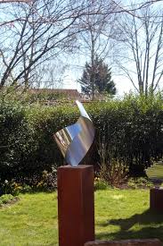Modern Abstract Garden Sculpture Made