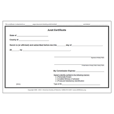 texas notary certificates jurat