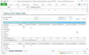 Excel Time Card Template Excel Time Sheet Time Sheet Layout Template