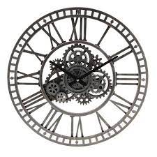 Sprocket Clock Round Open Gear 46cm