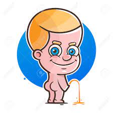 Boy Peeing Pee Toilet Child Baby Training Vector Urinate Watering Plant  Royalty Free SVG, Cliparts, Vectors, and Stock Illustration. Image  195282800.