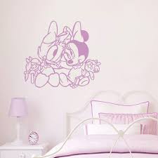daisy duck and minnie mouse babies wall