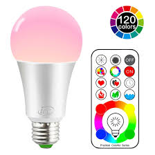 Ilc Led Colour Changing Light Bulb With Remote Control Rgbw 120 Diff