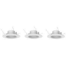 Ecosmart 5 In And 6 In White Integrated Led Recessed Trim