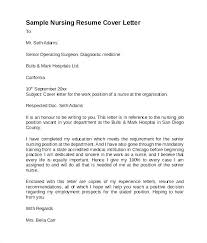 Cna Cover Letter For Resume Nursing Job Cover Letter Sample Of Cover