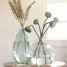 Clear Recycled Glass Balloon Vases Look