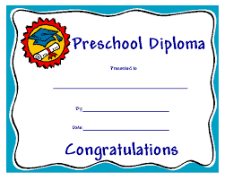Preschool Diplomas Nifbe Carpentersdaughter Co