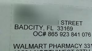 walmart pharmacy label