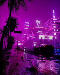 aesthetic purple city car cool phone