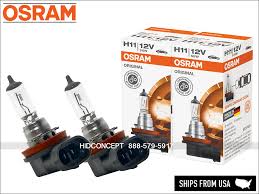 Details About H11 Osram Sylvania Original 64211l Long Life Halogen H11l Bulbs Dot Pack Of 2