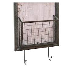 Traditional Metal Two Tier Wall Basket