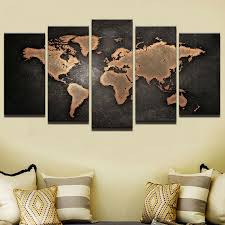 5 Panel Canvas Print Wall Art Poster