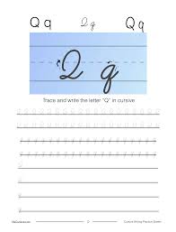 write cursive q worksheet tutorial