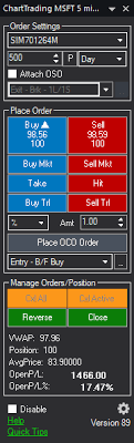 Using Chart Trading