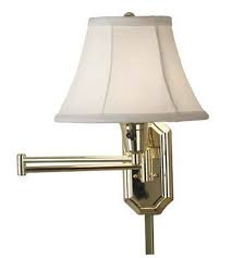 Polished Brass Swing Arm Sconce Wall