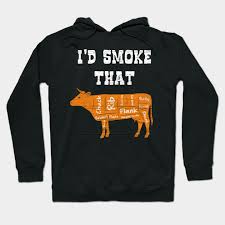 Spreadshirt Cow Smoke Em Funny Bbq T Shirt
