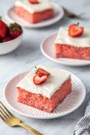 Easy Strawberry Cake gambar png