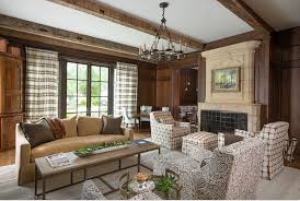 The floor is decorated with brown wood paneling. 35 Best Rustic Living Room Ideas Rustic Decor For Living Rooms