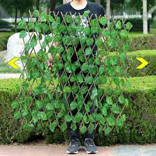 40cm 70cm Artificial Fence Rattan Green