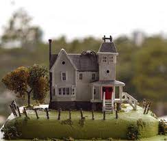 Here lies the maitland's house. Beetlejuice The Maitland S House Miniature Diorama Beetlejuice House Beetlejuice Halloween Beetlejuice
