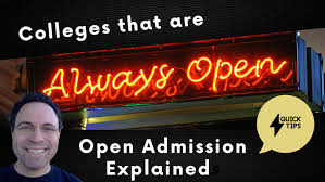 The Advantages of Open Admission – Admissions Blog