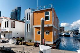 modern houseboat in vancouver b c