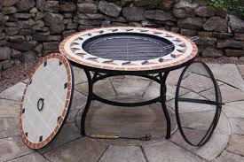 Steel Fire Bowl And Bbq Combined With