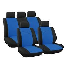 Blue Black Executive Car Seat Covers 8