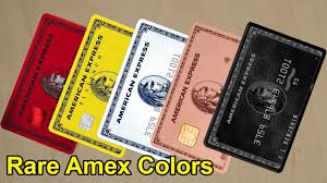 rare american express colors explained
