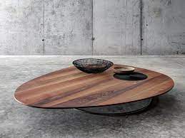 Large Low Coffee Table In Solid Wood By