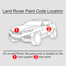 how to find your land rover paint code