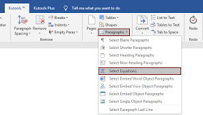 How To Select All Equations In Word