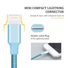 Iphone Cable Nikolable Reflective Yarn Braided Lighting Cord 3 Pack 6 Ft Charging Cable For Iphone 8 7 Iphone 6s 6s Plus Iphone 6 6 Plus Iphone 5s 5c Ipad Pro Ipad