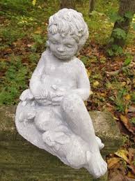 Garden Concrete Statue Antiqued